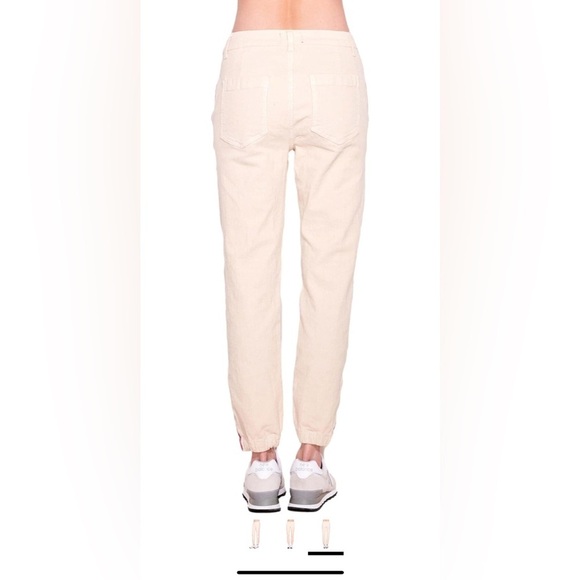 Sundry Women’s Pleated Zip Jogger Size 28 Eggshell - Picture 3 of 6